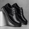 British Leather Shoes Leather Men's Casual Single Shoes Handmade Shoes Stitched Casual Leather Shoes