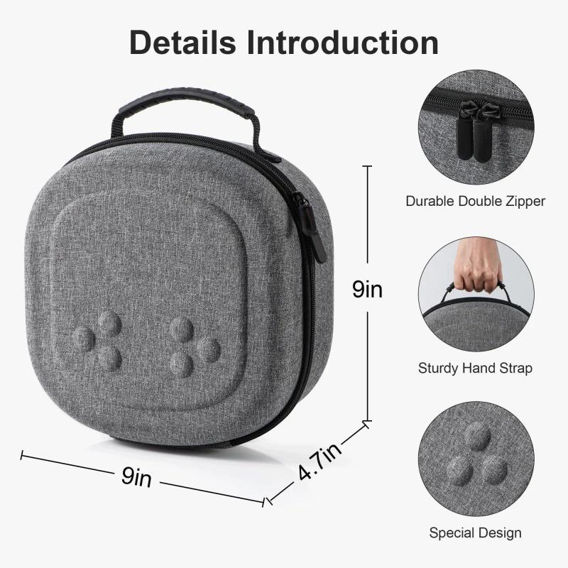Hard Carrying Case for Meta Quest 3S /Quest 3 /Quest 2 VR Headset and Touch Controller Accessories Travel Portable Storage Bag
