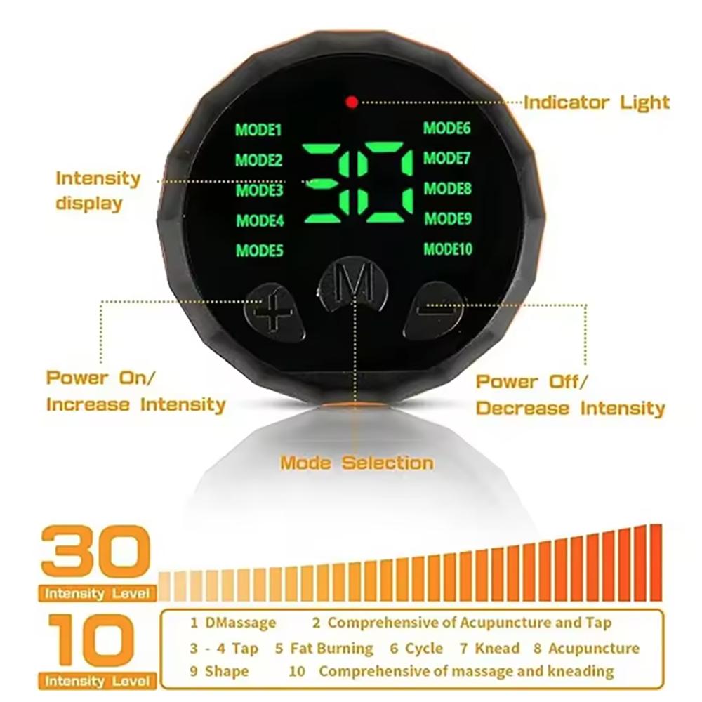 Smart Abdominal Toning Belt Electric EMS Muscle Stimulator Toner Fitness Belt ABS Waist Body Slimming Massager Weight Loss