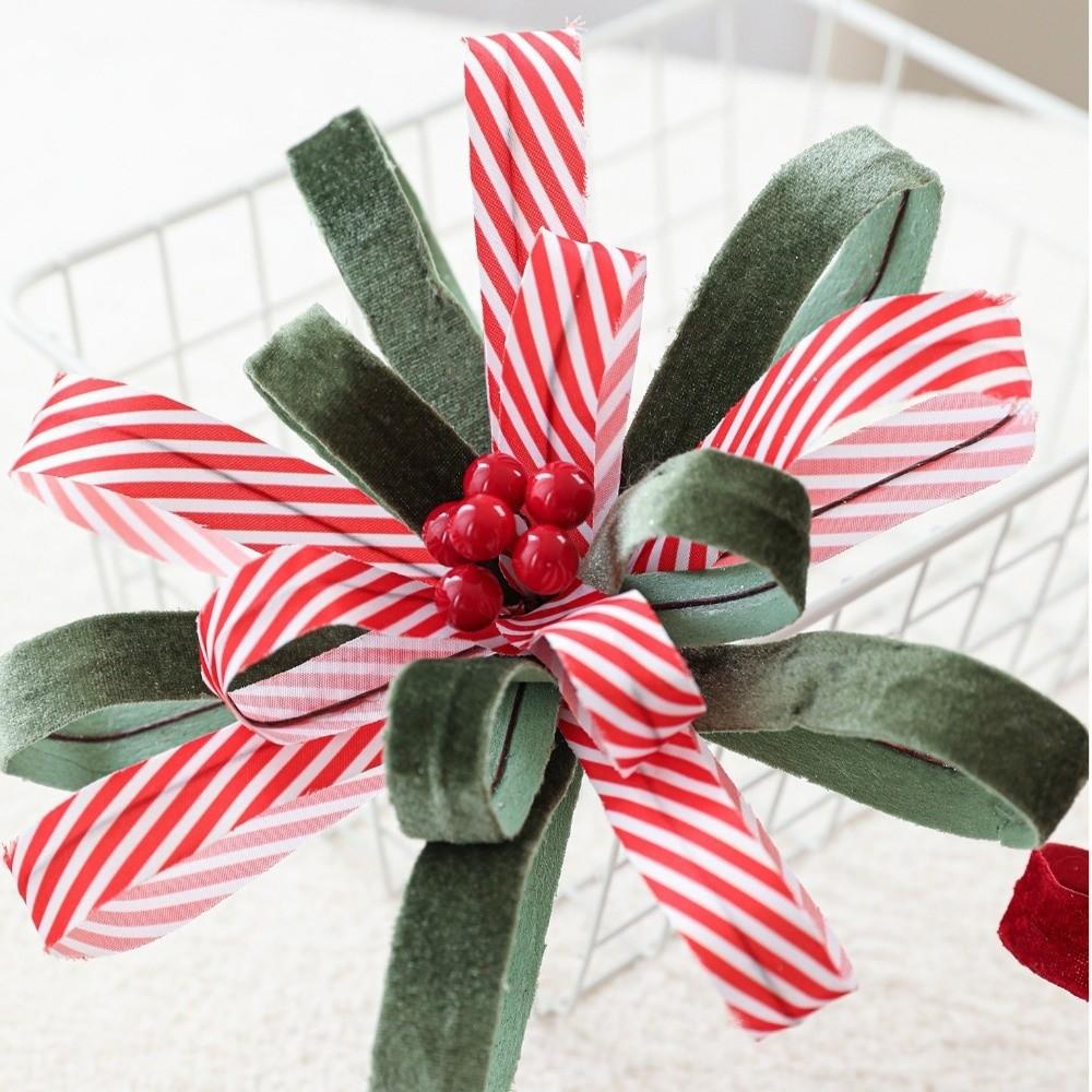 Neue 25CM Künstliche Weihnachtssternblume Beflocktes Stoffband Simulationsblumen Weihnachtsblume Weihnachtsbaumzubehör