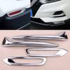 4Pcs Chrome Front Rear Fog Lamp Light Cover Trim Fit for Nissan Rogue Sport Qashqai