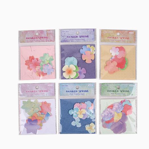 

6packs/lot Memo Pads Material Paper Awakening Spring Collection Junk Journal Scrapbooking Retro Background Decoration Paper
