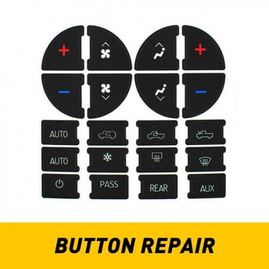 AC Climate Control Button Repair Decal Sticker Interior For 08-12 Buick Enclave