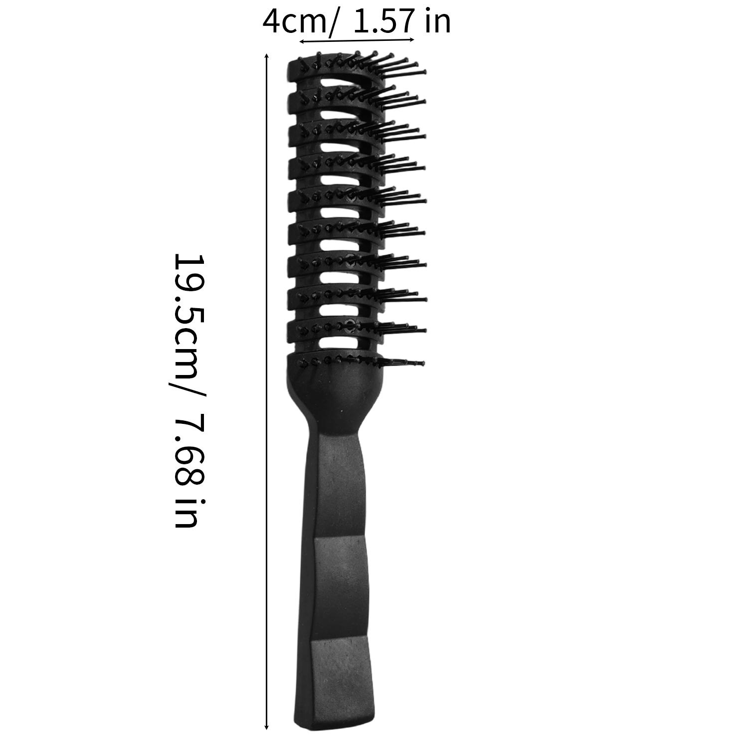 1-3pcs Professional Antistatic Volumizing Hair Comb Ribbed Styling Comb Fish Bone Shape Hair Brush for Unisex Scalp Massage