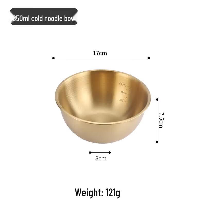 Korean Style 304 Stainless Steel Graduated Salad Bowl