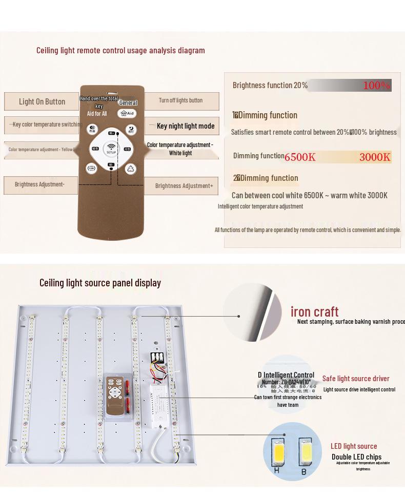 Ultra-Thin Antique Chinese Style Ceiling Light - Solid Wood Rectangular Fixture for Living Room, Restaurant, Bedroom