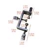 Light Weight Metal Clamp for Repairing Violin Side and Tail Plate Cracks with Adjustable Screws Compacts Repair Device