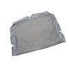 1Pcs Swing Canopy Polyester Pa Coating Water Resistant Protective Cover Scalloped Edge Outdoor Garden Hammock Cover Grey Size M
