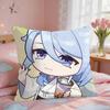 Kamisato Ayato Cute Genshin Cushion Cover Square Short Plush Pillow Case Living Room Sofa Home Decor Funda X
