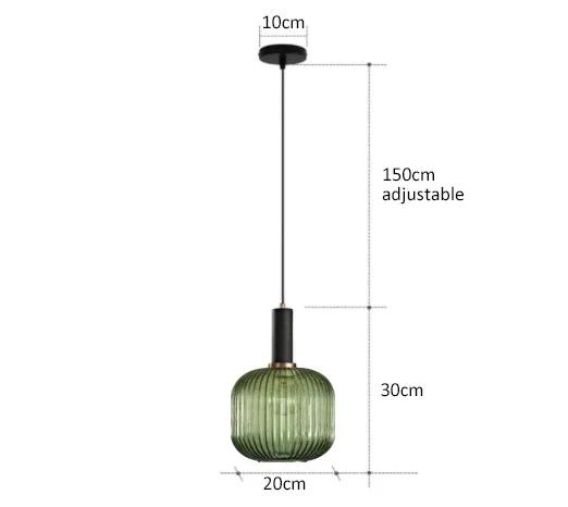 Nordic Restaurant Colorfull Glass Pendant Lights Creative Living Room Lamp Simple Bedside Lamp LED E27 Hanging Loft Lighting