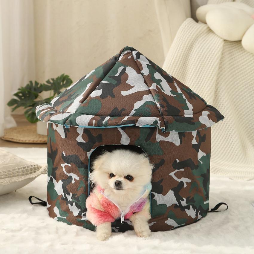 Universal Outdoor Waterproof Cat Nest in All Seasons Breathable Removable and Washable Pet Nest and Warm Dog Nest in Winter