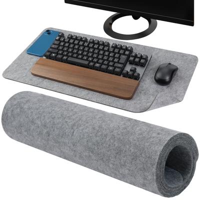 By Web EMARINO Desk Mat Felt Wool Natural Wool Compatible with Optical Mice Thick 5mm Moisture Absorbing Heat Retaining Mouse Pad X [Recommended