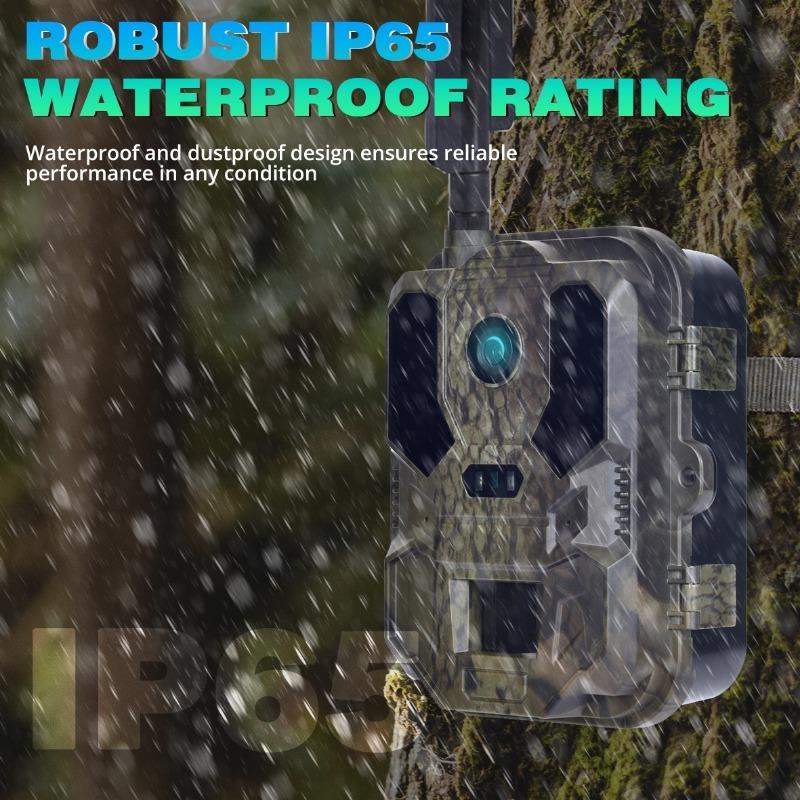 Outdoor 4K 8000mAh 120MP APP Wildlife Infrared Camera Integrated Night Vision Scope IP66 Waterproof Trap Game Cam