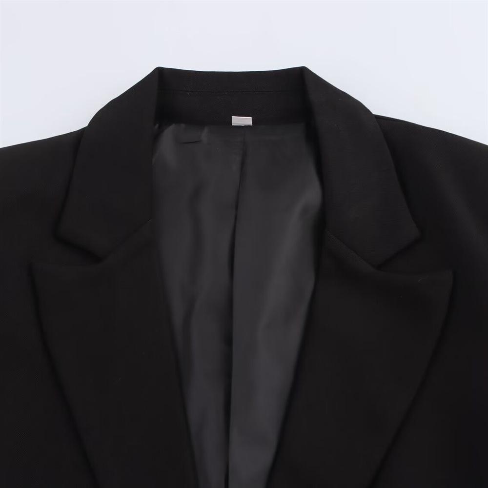 2025 Spring/Summer Women's Versatile Loose Lapel Long-Sleeved Suit Jacket