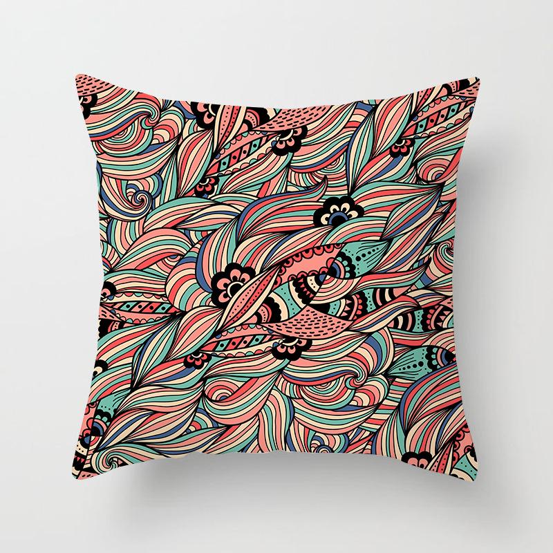 New Mandala Geometric Blue Cushion Covers Hot Boho Decorative Polyester Pillowcase Modern Fashion Art Couch Throw Pillows Cover