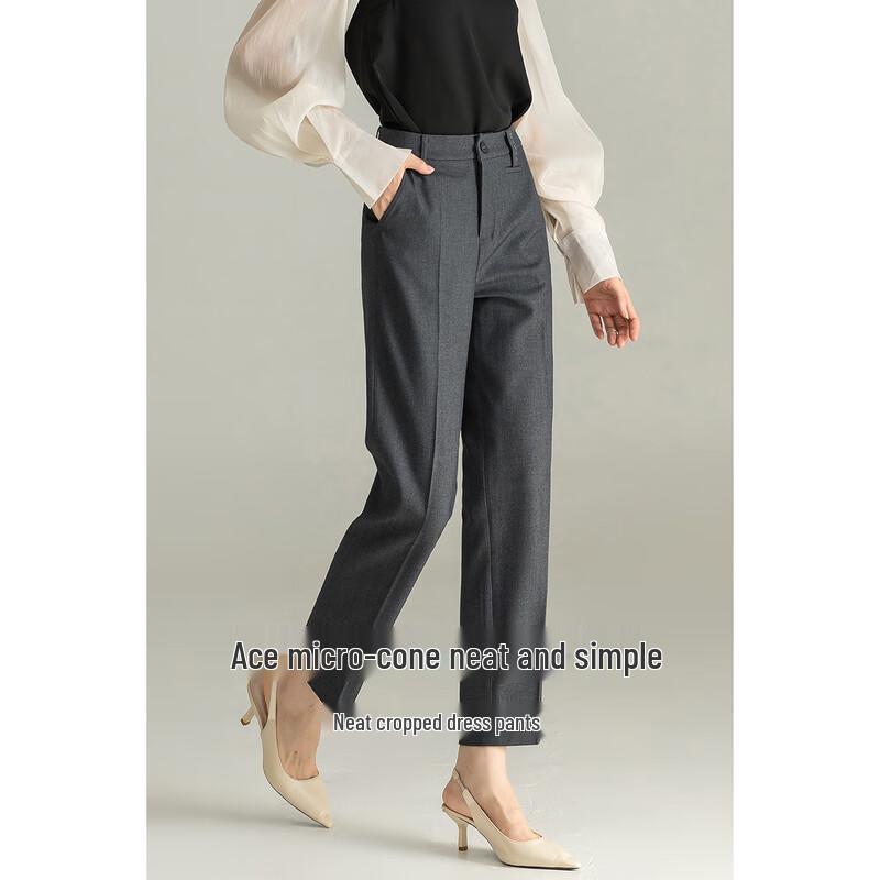 MengShuya Women's Lyocell Wool Blend Cigarette Pants