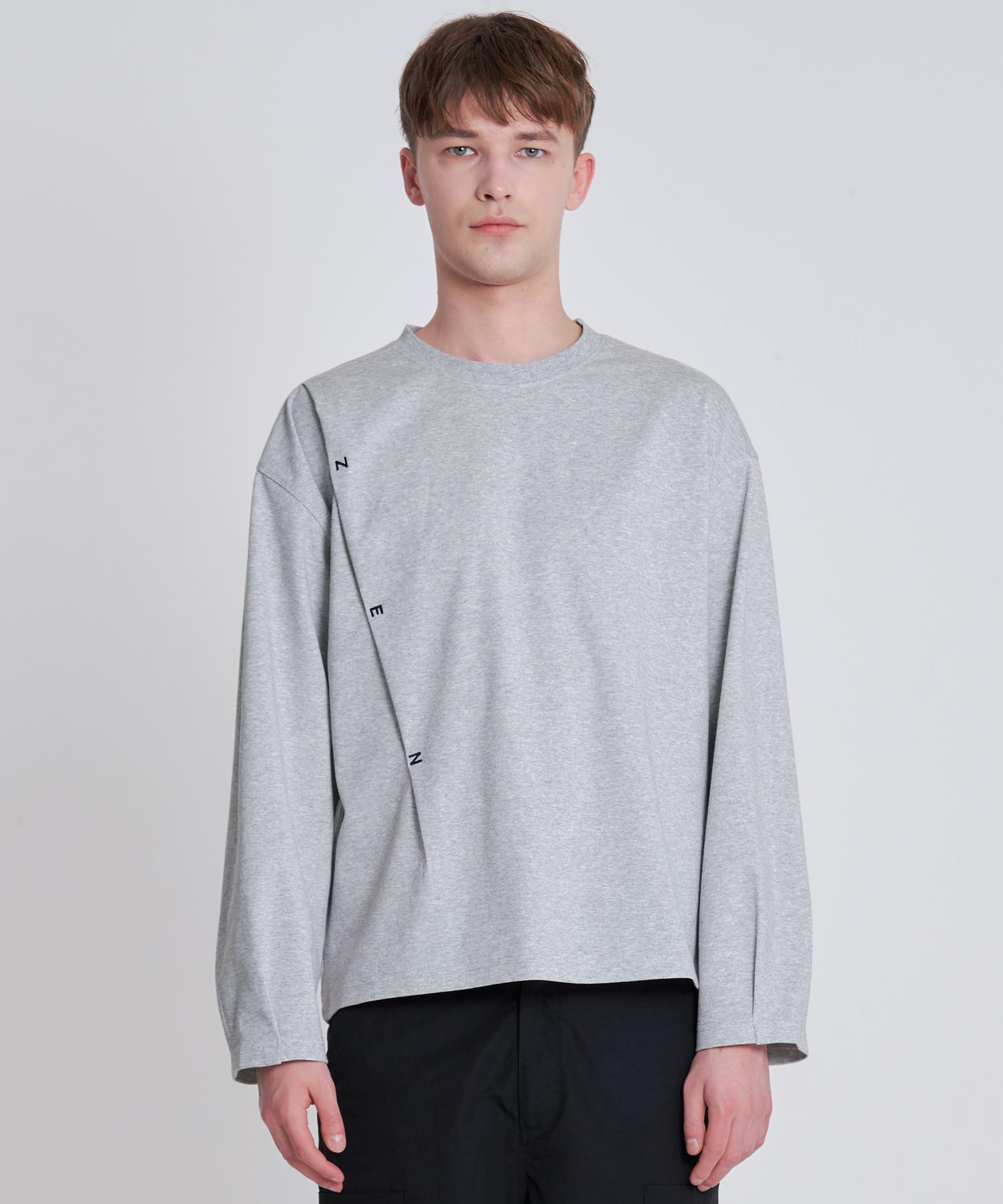 Zensai Pintuck T-Shirt Gray L