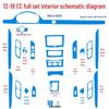 Volkswagen CC Magotan B7L Interior Gear Decor Sticker for 09-18 Models