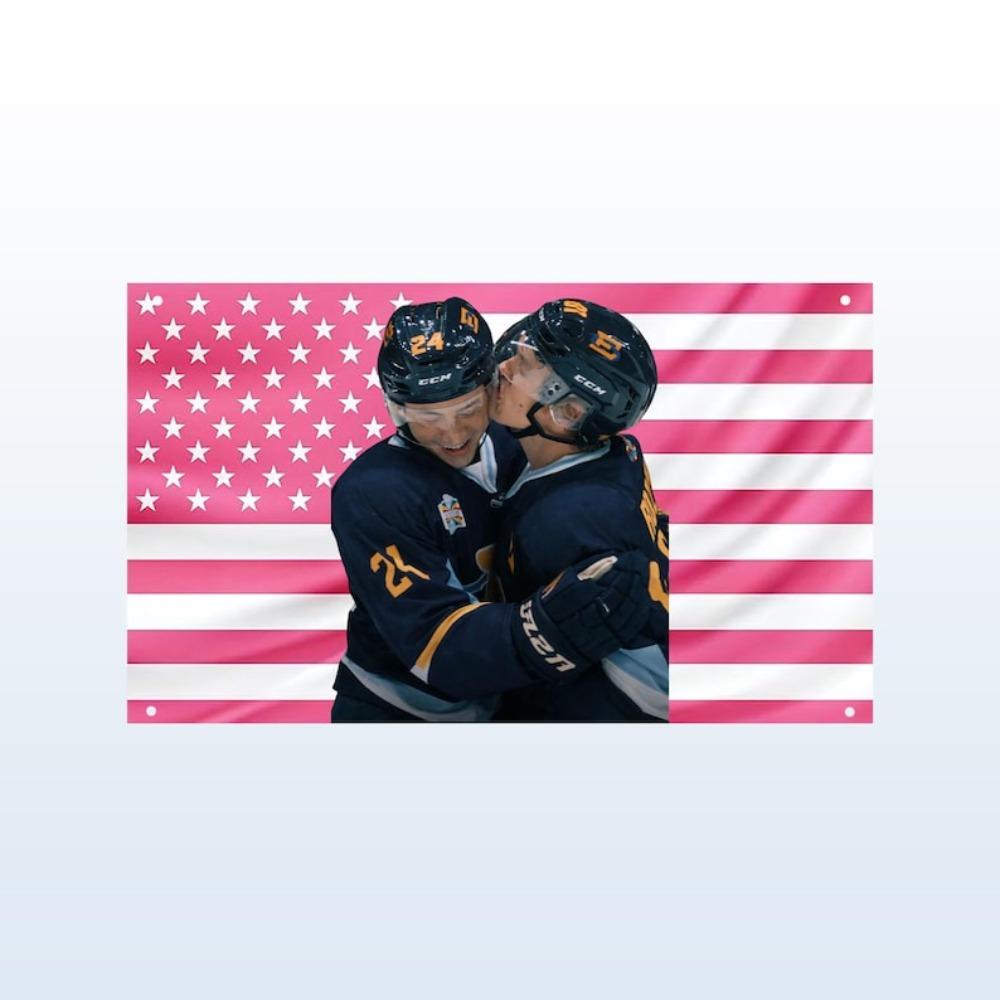 Jmg Household Supplies Pink Heated Rivalry Shane And Ilya Flag Usa Flag Tapestry Perfect Gift For Fans Romantic Wall Atmosphere Decor Accessories