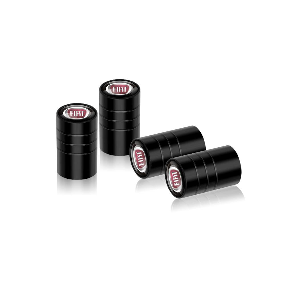 Auto Styling 4 Stück Auto Reifen Kohlefaser Metall Ventilkappe Abzeichen Zubehör Für Fiat ABARTH 500 Fiorino 595 124 Ducato Cross Palio
