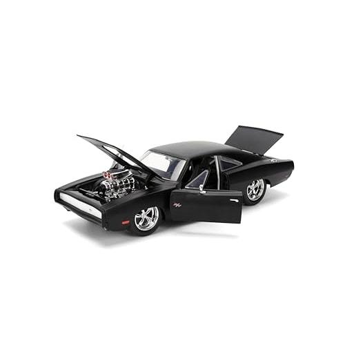 JADATOYS 1:24 Fast & Furious Dom's 1970 Dodge Charger R/T (Matt Black)
