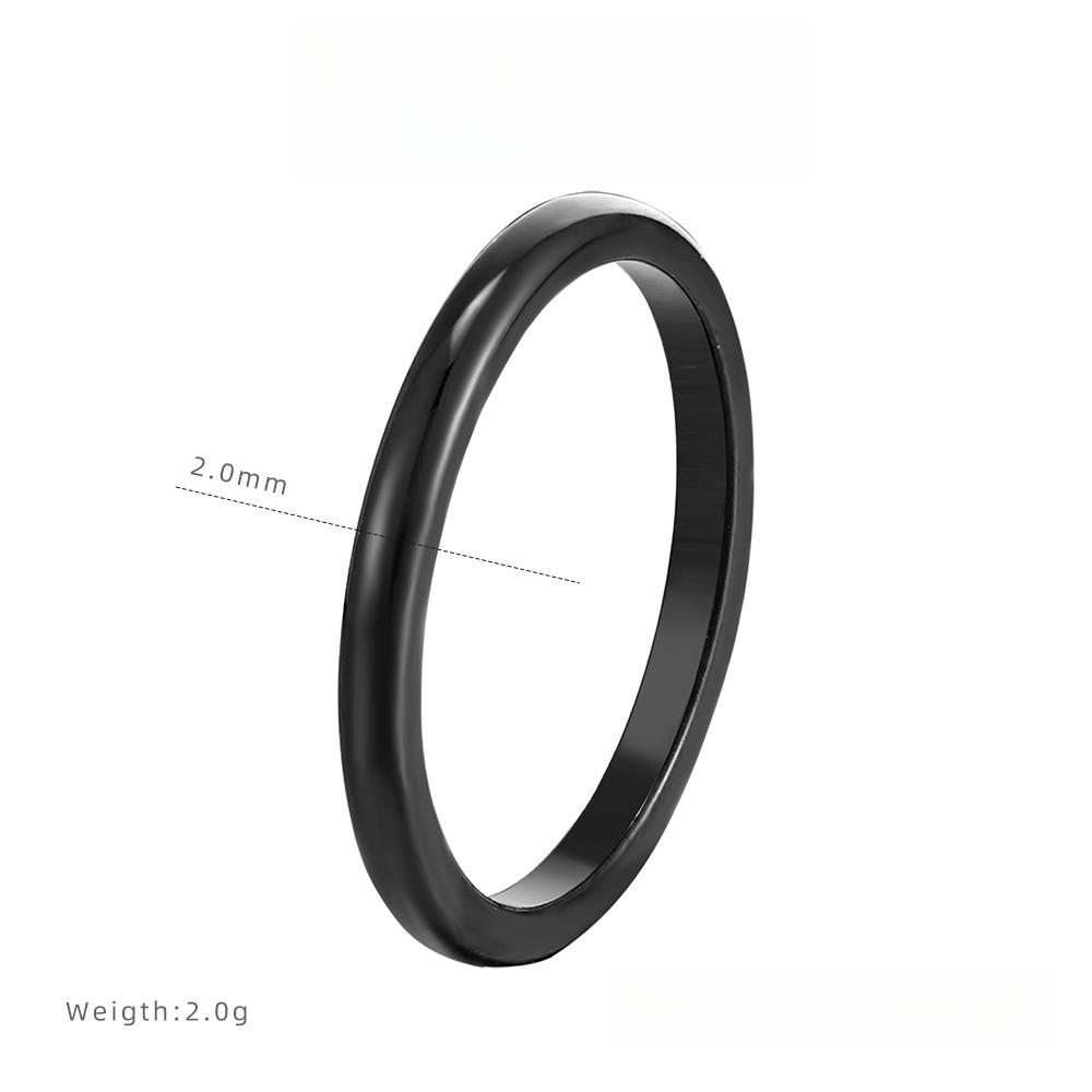 

38 Подарков, Гладкое кольцо из вольфрамовой стали, Нишевое кольцо класса люкс, Женские простые и не тускнеющие аксессуары 10