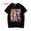 European and American Trendy Brand Retro Pentagram Virgin Deer Men and Women Couple Shortsleeved Tshirt Bottoming Shirt