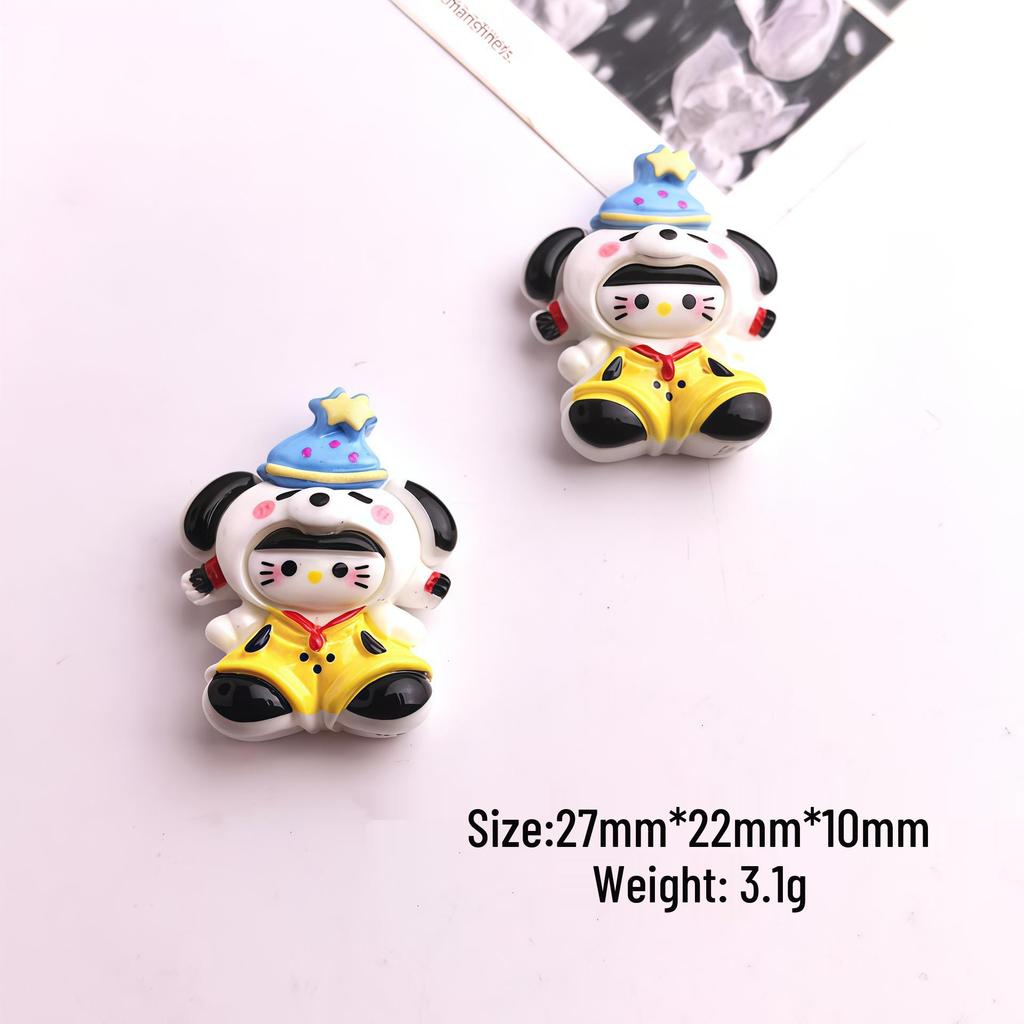 Cartoon Cat Cosplay Resin Accessories: Hair Clips, Fridge Magnets, Beading Pens.