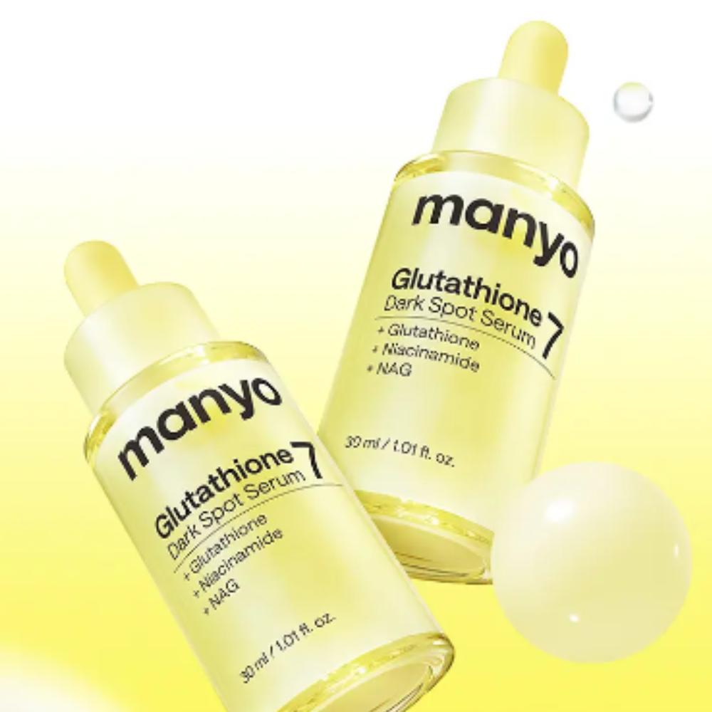 Manyo Factory / Glutathione 7 Sérum na tmavé skvrny / 30 ml / Intenzivní rozjasnění / Vyrobeno v Koreji