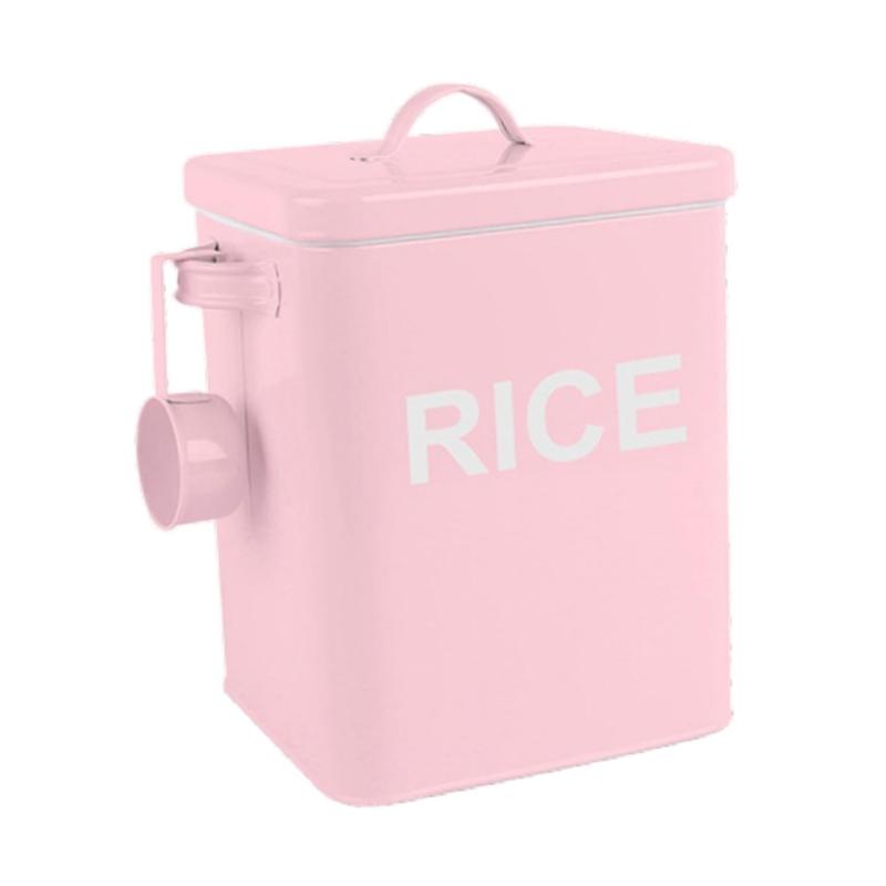 Space Saving Sealed Rice Container Airtight Flour Canister Pet Food Storage Jar with Lid Baking Supplies Organizer
