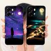 For OPPO A6s CPH2789 Fashion Dusk Beach Painting Phone Case For Oppo A6s 4G CPH2815 OppoA6s A 6S 5G Soft Silicone Covers Bumpers