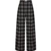 JiuZi Annakou Women's Retro Plaid Curved Casual Trousers