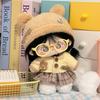 20cm Cute Cotton Plush Girl Doll with Bear Toast Outfit - Adorable and Original
