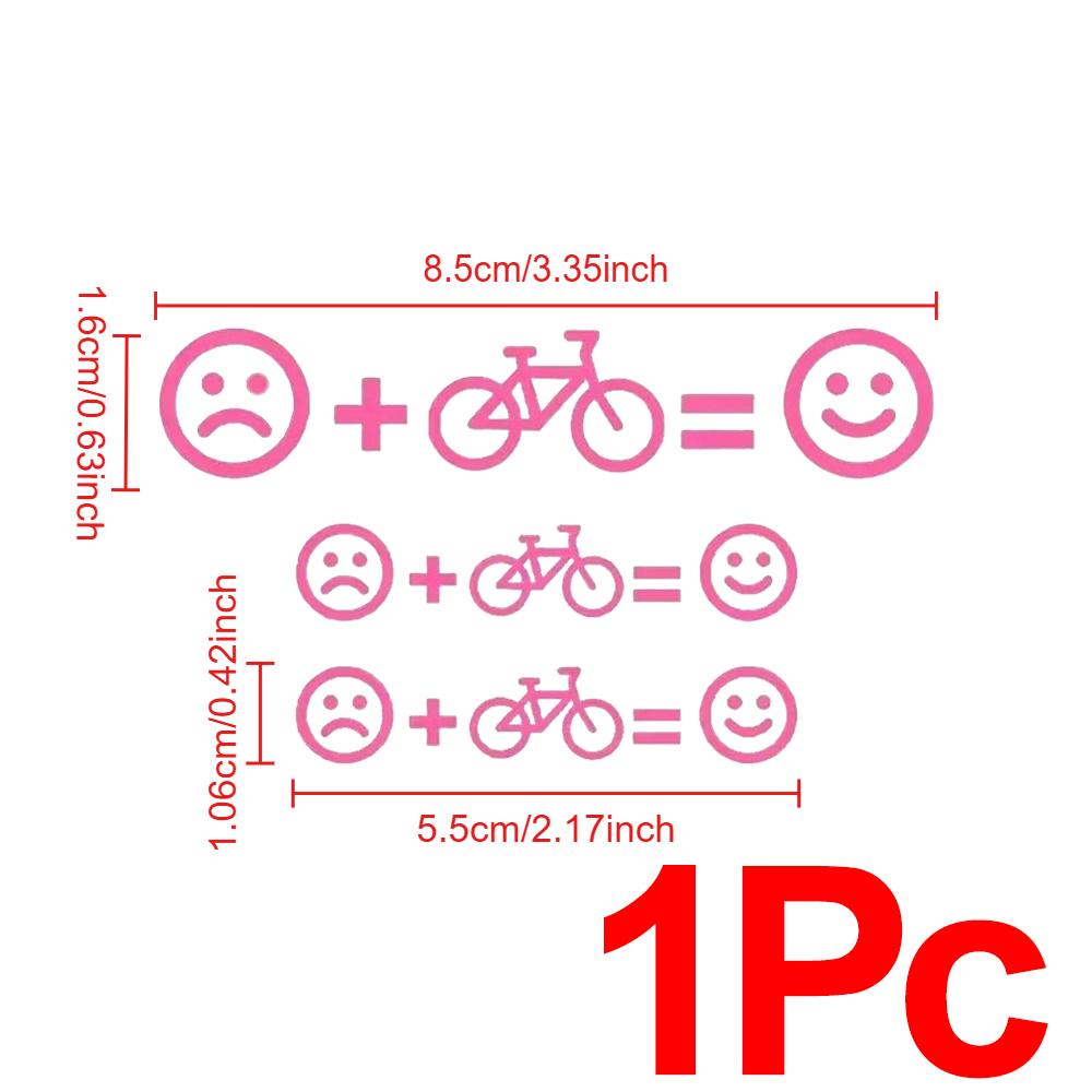 Emotikona Nálepky na kolo Decals Cyklistika Kolo MTB Vinylové nálepky Silniční Rám Horní trubka Dekorace Rovnováha emoji Grafická fólie