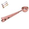 Coffee Spoon Sealing Clip 2 in 1 Stainless Steel Tight Sealing Deepen Design Convenient Practical Co
