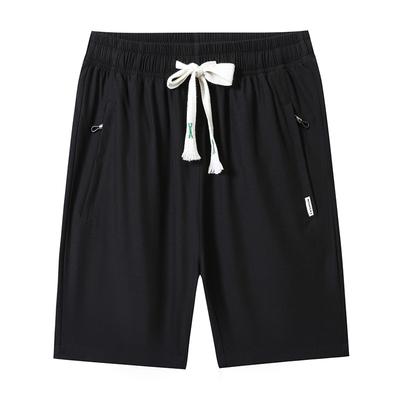 Sports Shorts for Summer, Thin, Breathable, Quick Drying, Loose, Running, Ice Silk, Casual Five Quarter Pants, Plus Size Men's Beach Pants