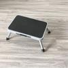 Foldable Metal Step Ladder Stool with Large Pedals for Indoor Use
