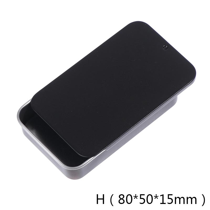 2Pcs Tinplate Small Push-Pull Box Solid Balm Box Metal Packaging Box