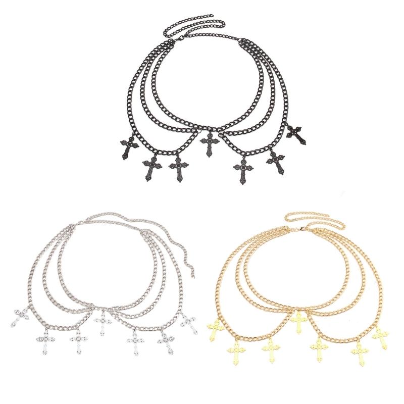 Multilayered Body Chains Jeans Stage Shows Hip Hop Club for Women