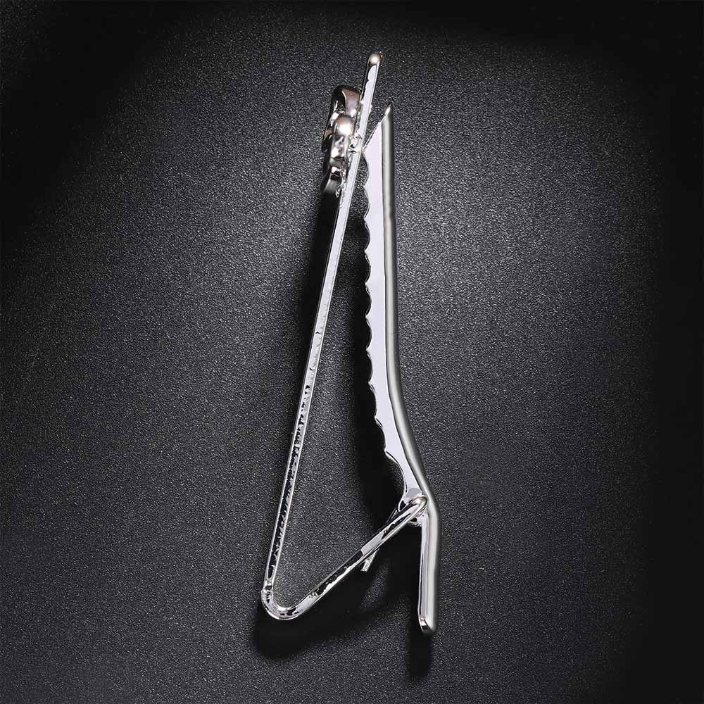 Fashion Silver Color Tie Clip Musical Note for Shirt Clasp Tie Pin Necktie Pin Men Jewelry