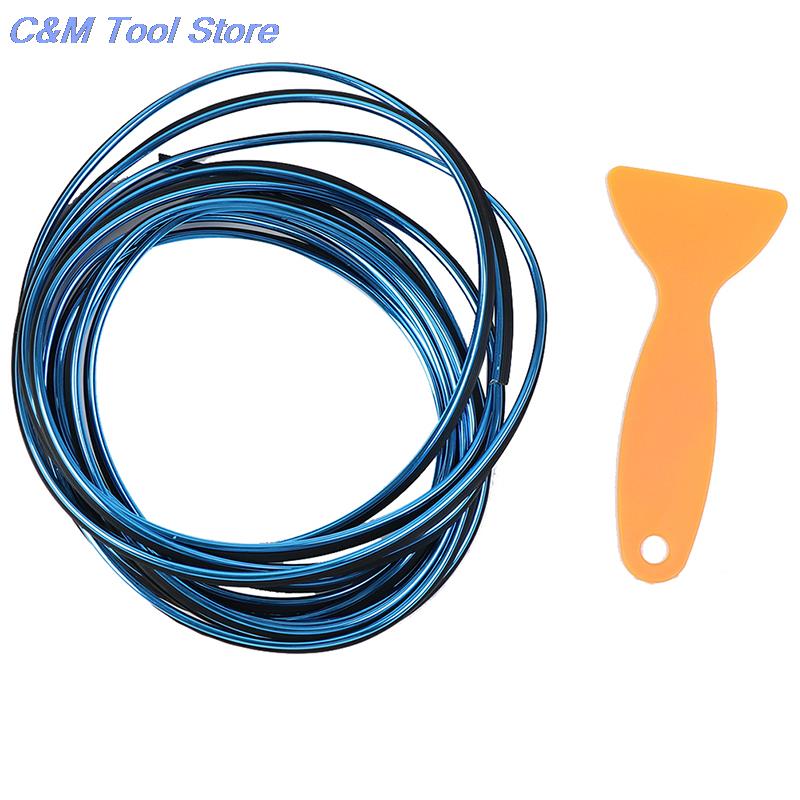 New 5M Universal Auto Chrome Car Seal Accessories Styling Interior Exterior Decoration Door Strip Moulding Trim Dashboard Edge