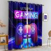 Set Of 2 Gamer Room Decor Gamepad Printed Curtain Bedroom Kitchen Dining Living Study Office Bathroom For Made Polyester