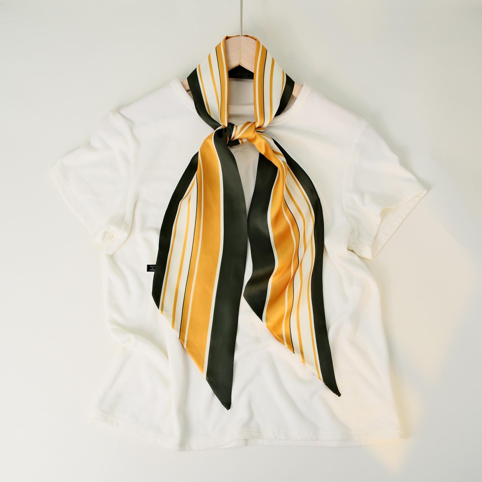 

Inclined Angle Scarf, Long And Elegant Flowing Ribbon, Neck Scarf Accessory, Belt Bag Attachment one size белый