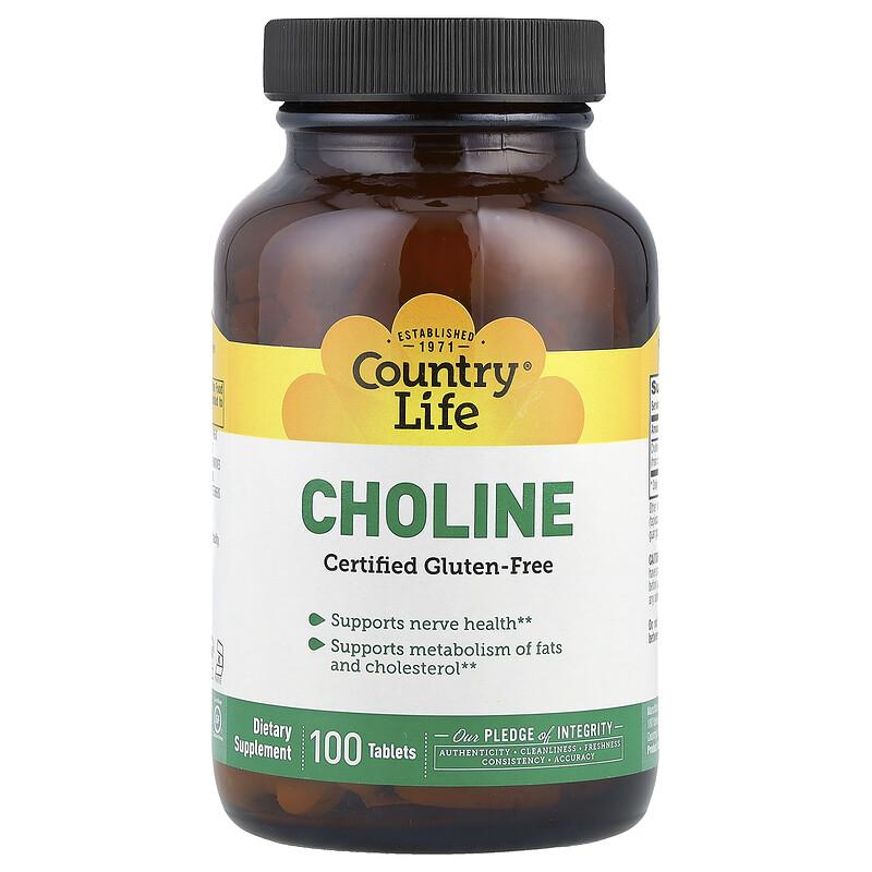 Choline, 266 mg, 100 Tablets