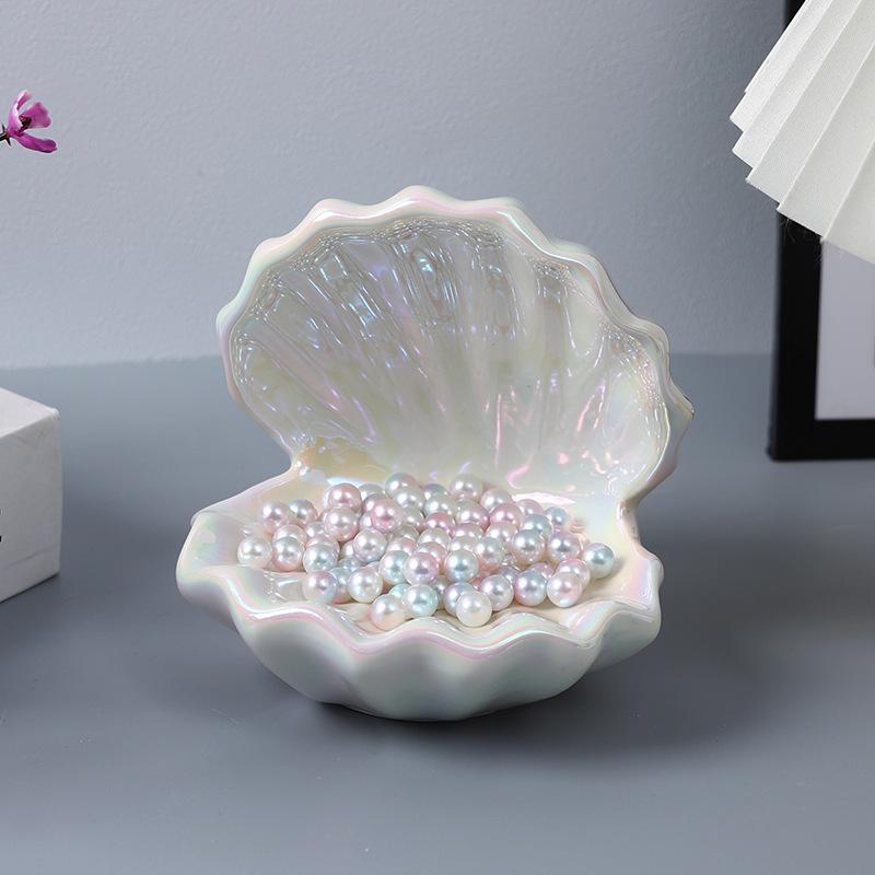 Luminous Shell Night Light & Jewelry Tray: Bedside Lamp and Ornament