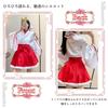 Sivrusn Fox Shrine Maiden Shrine Maiden Japanese Style Perfect for New Cultural School White and Plus Size M Women's Costume, Mini-Length Cosplay,