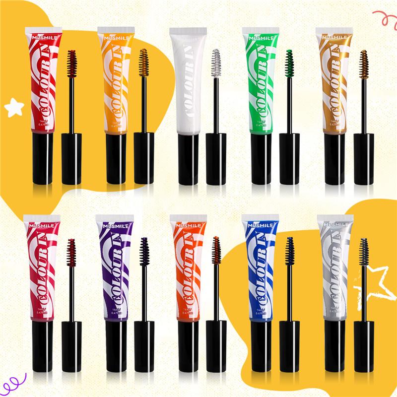 Coloration Capillaire Jetable Rouge Jaune Bleu Couleur Mèche Couleur Crème à Sourcils Usage Personnel Cosplay Salon Coiffure Accessoires de Coloration Capillaire
