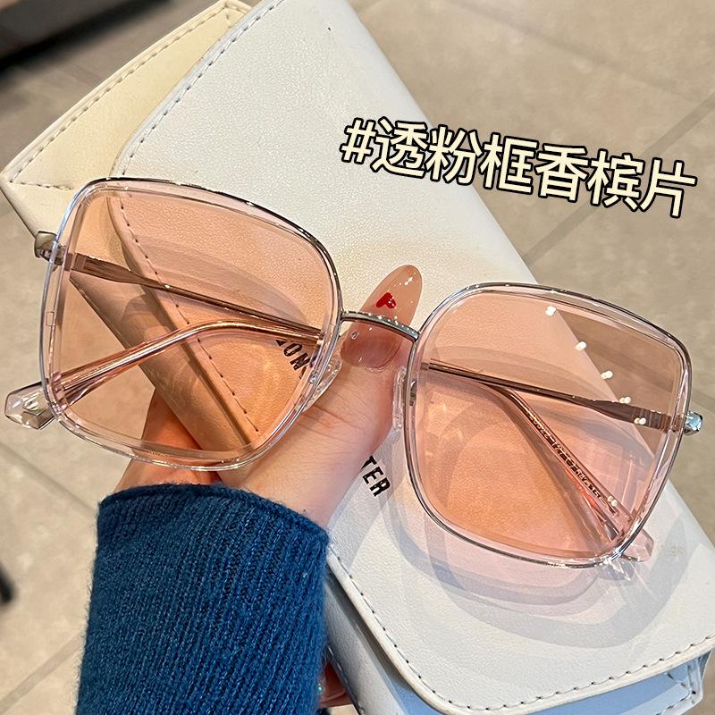 New Square Sunglasses Women Luxury Design Big Frame Gradient Cat Eye Sun Glasses for Women Driving Eyeglasses UV400 Eyewear