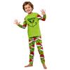 Christmas Matching Family Pajama Set for Parent and Child with Long Sleeve Top and Long Pants
