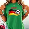 Germany Soccer Brush Stroke German National Flag Graphic TShirt Soccer Part Supplies Clothing Soccer Fans Men Women Cotton Tops